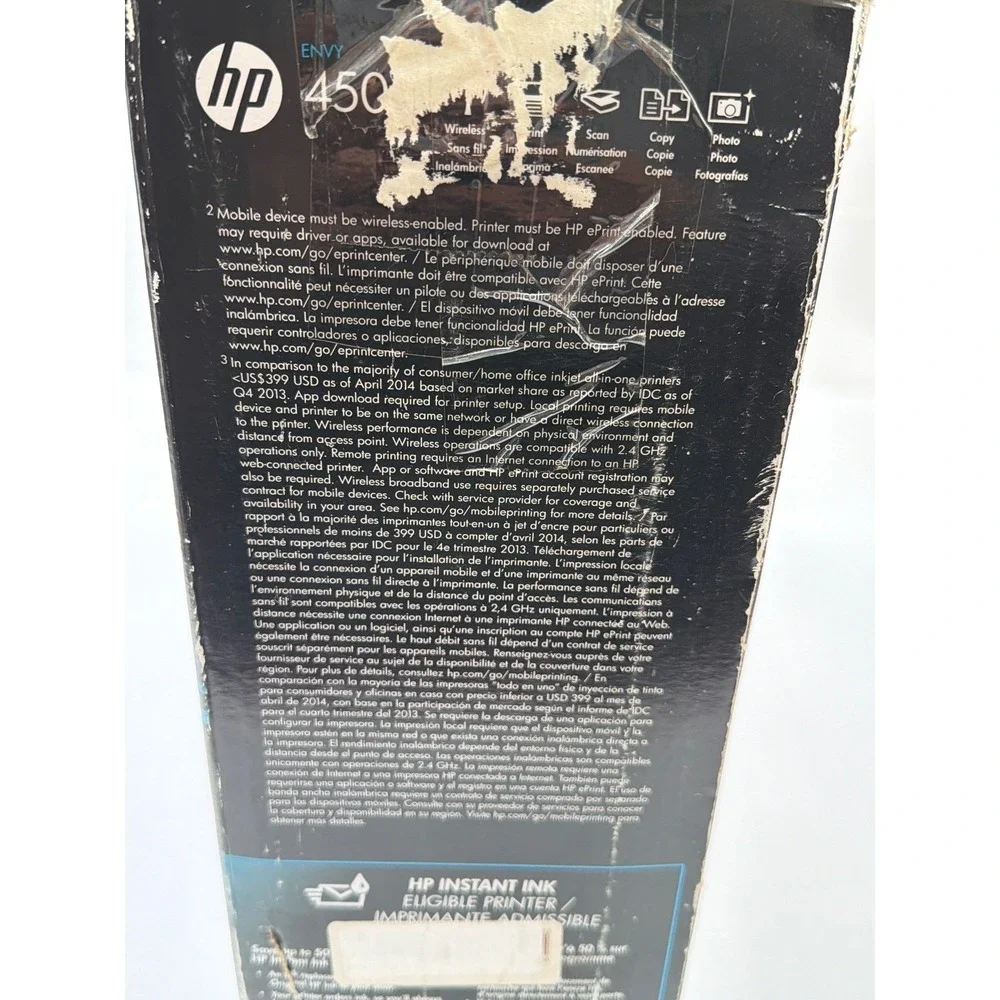 HP ENVY 4500 All-in-One Wireless Printer‎ Scanner Copier Photo Mint condition